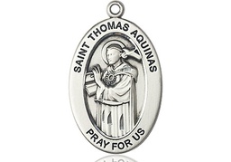 [11108SS] Sterling Silver Saint Thomas Aquinas Medal