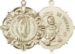 [1197GF] 14kt Gold Filled Our Lady of Guadalupe Medal