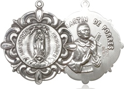 [1197SS] Sterling Silver Our Lady of Guadalupe Medal