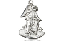 [1251SS] Sterling Silver Guardian Angel Medal