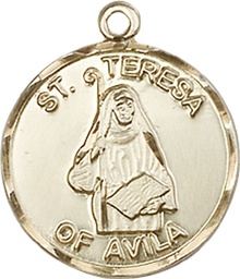 [1365GF] 14kt Gold Filled Saint Theresa Medal