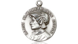 [1464SS] Sterling Silver Saint Elizabeth Ann Seton Medal
