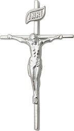 [1535SS] Sterling Silver Crucifix Medal