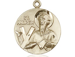[1552GF] 14kt Gold Filled Saint Andrew Medal