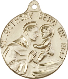 [1602GF] 14kt Gold Filled Saint Anthony Medal