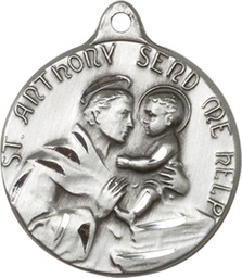 [1602SS] Sterling Silver Saint Anthony Medal