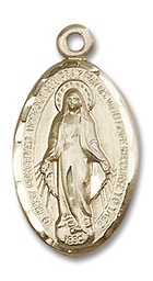 [1615GFY] 14kt Gold Filled Miraculous Medal - With Box
