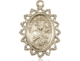 [1619CZGF] 14kt Gold Filled Our Lady of Czestochowa Medal