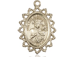 [1619CZGF] 14kt Gold Filled Our Lady of Czestochowa Medal