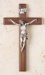 [17616] 12In. Walnut Crucifix