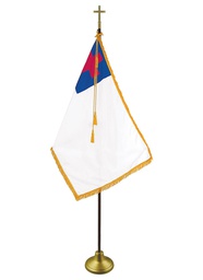 [40068] Christian Indoor/Parade Flag with Pole Hem (Sleeved Flag) 3' x 5'