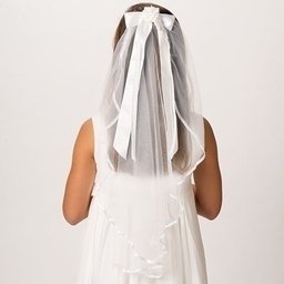 [RO-20417] 25"L Charlotte Communion Veil - Communion