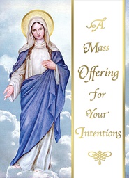 [ME734] &quot;For Your Intentions&quot; Living Mass Cards