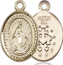 [0700GFY] 14kt Gold Filled Miraculous Medal - With Box