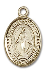 [0700GFY] 14kt Gold Filled Miraculous Medal - With Box