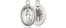[0700SSY] Sterling Silver Miraculous Medal - With Box