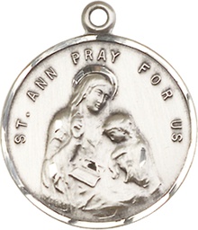 [0701ASS] Sterling Silver Saint Ann Medal