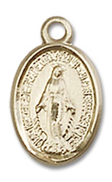 [0702MGFY] 14kt Gold Filled Miraculous Medal - With Box