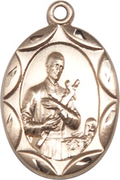 [0801GGF] 14kt Gold Filled Saint Gerard Medal