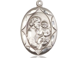 [0801KSS] Sterling Silver Saint Joseph Medal