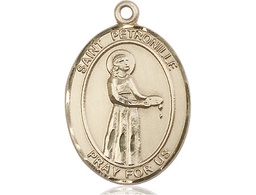[7209KT] 14kt Gold Saint Petronille Medal