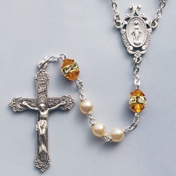 [41298/TZ] Topaz Birthstone Rosary