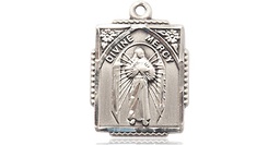 [0804DMSS] Sterling Silver Divine Mercy Medal
