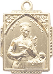 [0804GGF] 14kt Gold Filled Saint Gerard Medal