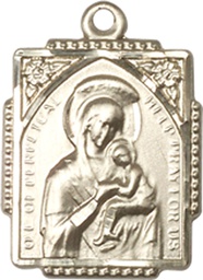 [0804HGF] 14kt Gold Filled Our Lady of Perpetual Help Medal