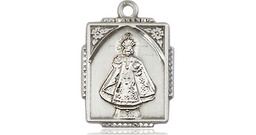 [0804ISS] Sterling Silver Infant of Prague Medal