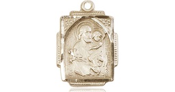 [0804KGF] 14kt Gold Filled Saint Joseph Medal