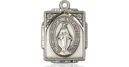 [0804MSSY] Sterling Silver Miraculous Medal - With Box