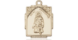 [0804PGF] 14kt Gold Filled Saint Peregrine Medal