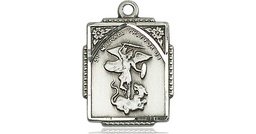 [0804RSS] Sterling Silver Saint Michael the Archangel Medal