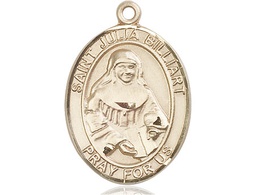 [7267KT] 14kt Gold Saint Julia Billiart Medal