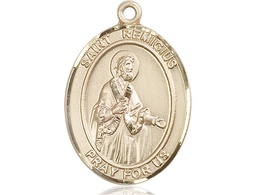 [7274KT] 14kt Gold Saint Remigius of Reims Medal