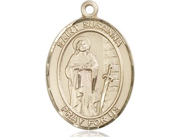 [7280KT] 14kt Gold Saint Susanna Medal
