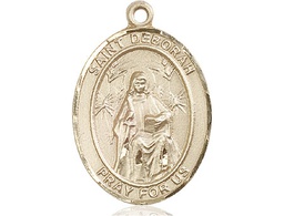 [7286KT] 14kt Gold Saint Deborah Medal
