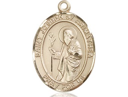 [7300KT] 14kt Gold Saint Joseph of Arimathea Medal