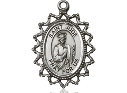 [1619JSS] Sterling Silver Saint Jude Medal