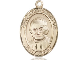 [7328KT] 14kt Gold Saint Arnold Janssen Medal