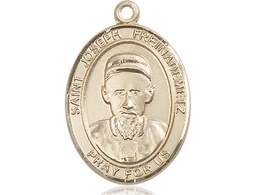[7329KT] 14kt Gold Saint Joseph Freinademetz Medal