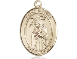 [7335KT] 14kt Gold Saint Regina Medal