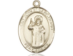 [7350KT] 14kt Gold Saint John of Capistrano Medal