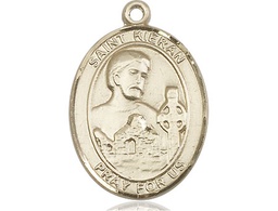 [7367KT] 14kt Gold Saint Kieran Medal