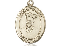 [7369KT] 14kt Gold Saint Philip Neri Medal