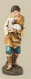 [RO-33512] 39&quot; Scale Color Shepherd/Lamb - Christmas