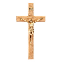 [JC-637-K] 6 1/4&quot; Oak Crucifix