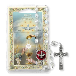 [HI-132-352CR] 6Mm Aurora Crystal Rcia Rosary