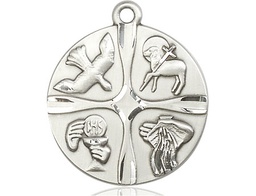 [6046SS] Sterling Silver Christian Life Medal